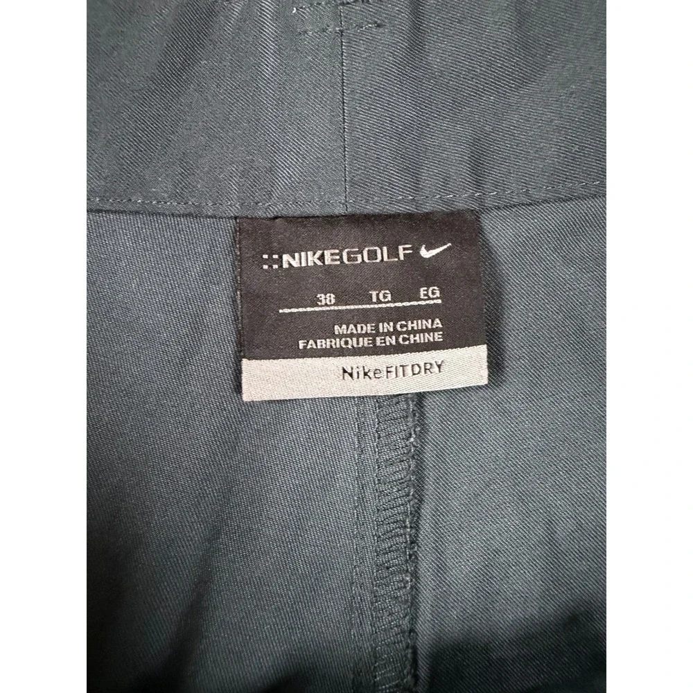 Nike Golf Fit-Dry Performance Stretch Polyester Blend Dark Gray Men's Size 38
